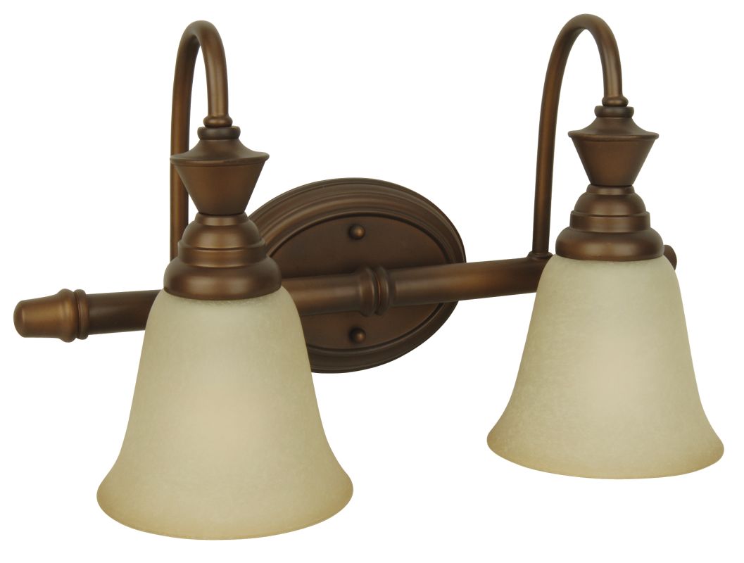 Craftmade 14418 Two Light Down Lighting 18" Wide Bathroom Fixture from
