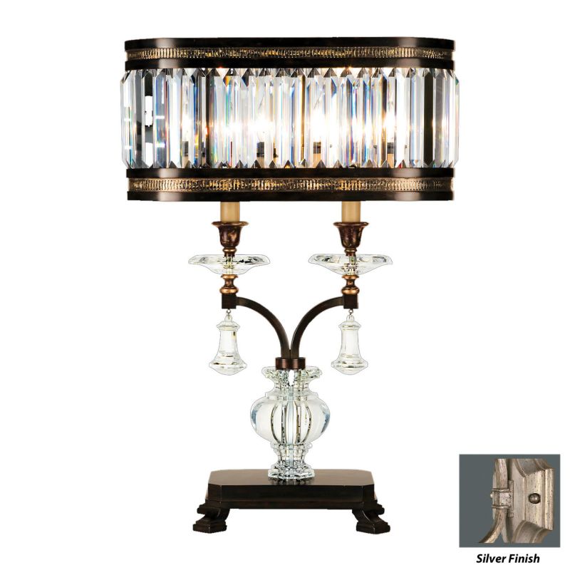  Fine Art Lamps 606010-2ST Eaton Place Silver Two-Light Table Lamp with Sale $3097.50 ITEM#: 2258295 MODEL# :606010-2ST : 