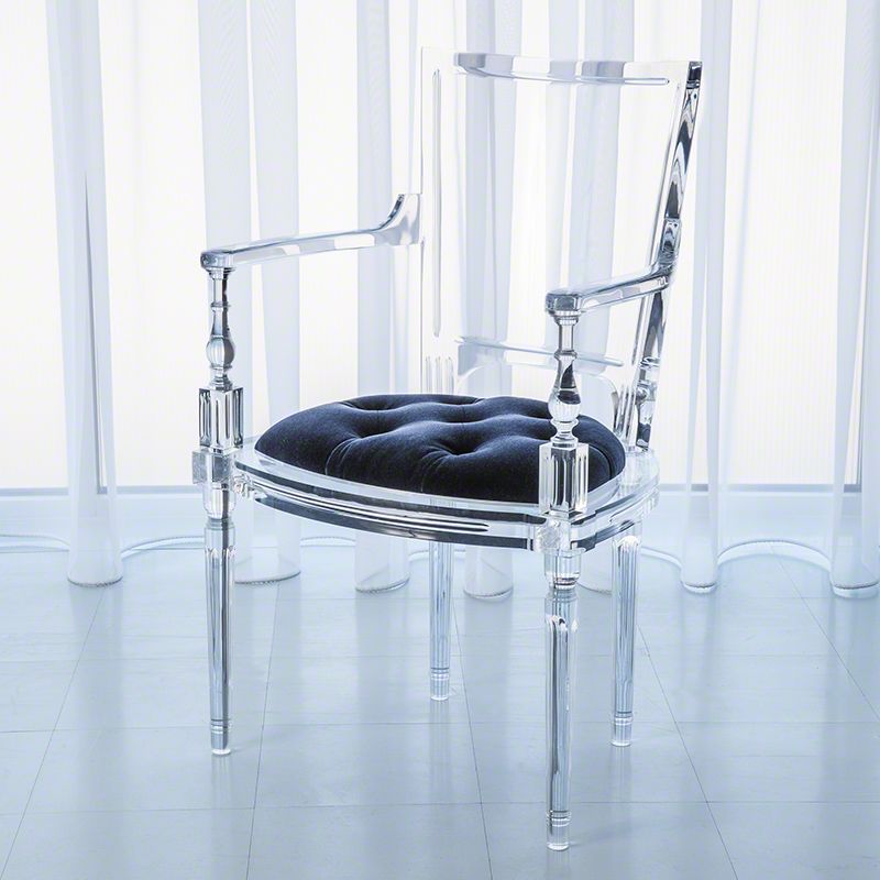  Global Views Marilyn Acrylic Arm Chair Italian Made Acrylic and Mohair Sale $6246.50 ITEM#: 2713549 MODEL# :3.31164 UPC#: 651083311646 : 