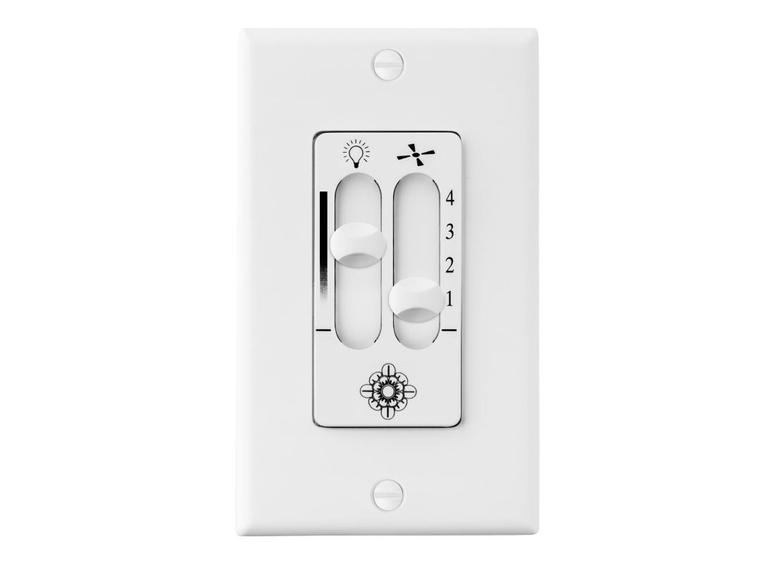 Monte Carlo ESSWC-6 4 Speed Dimmer Wall Control White Ceiling Fan