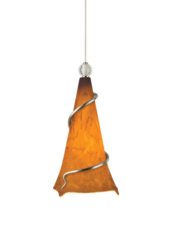 Tech Lighting 700TDOVPAAN-CF Ovation Tahoe Pine Amber Hand Pulled